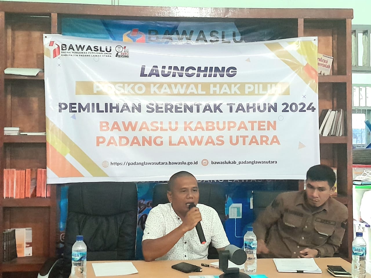 LAUNCHING POSKO KAWAL HAK PILIH PEMILIHAN SERENTAK 2024 TINGKAT KABUPATEN PADANG LAWAS UTARA